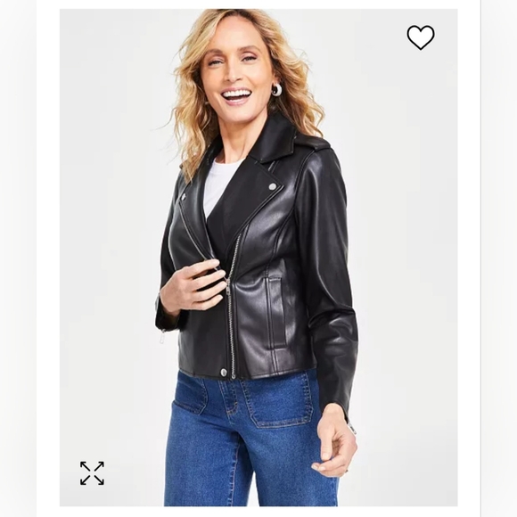 Internation Concepts Faux Leather Jacket - Picture 10 of 10